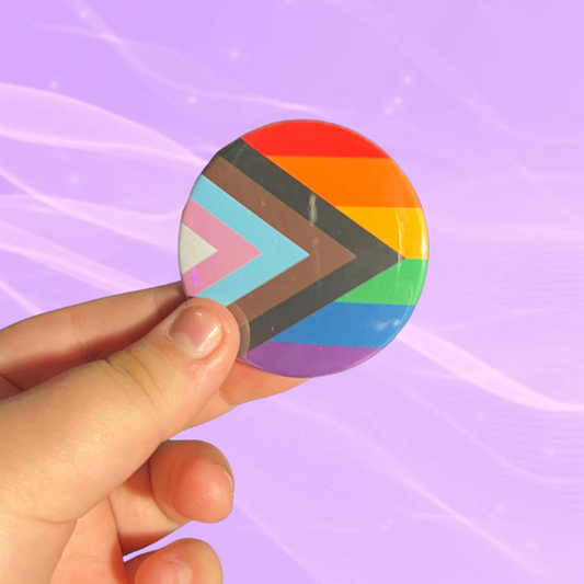 LGBTQ+ Flag | Pinback Button