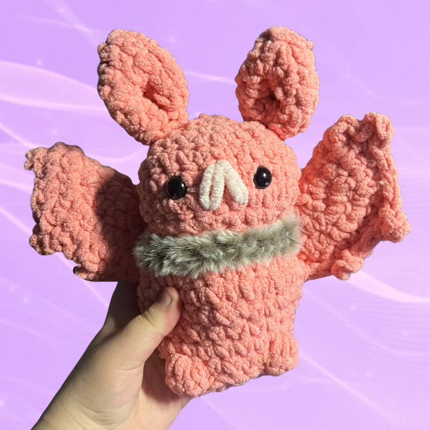 Pink Bat | Crochet Plush