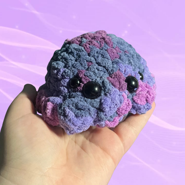 Purple Spider Stress Ball | Crochet Plush