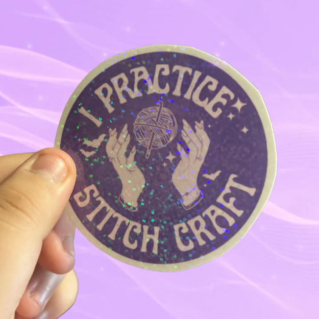 "I Practice Stitch Craft" | Vinyl Sticker