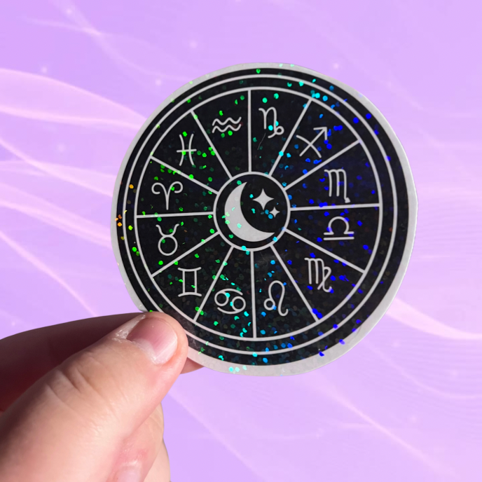 Zodiac Wheel | Vinyl Sticker